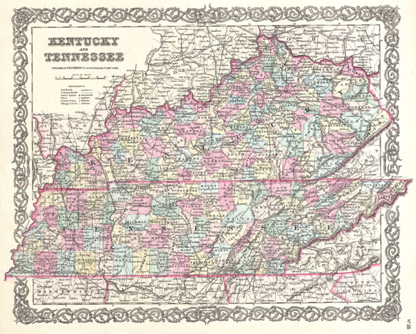 Antique Maps of Kentucky and map of tennessee and kentucky. Antique Maps of Kentucky and