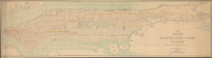 1903 Monaghan / United Light Electric and Power Wall Map of Manhattan
