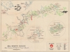 1945 Harney World War II 84th Infantry Division Route Map of Europe