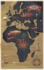 1950 Claude Dohet / Sabena Airlines Pictorial Map of Africa