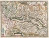 1644 Jansson Map of Alsace (Basel and Strasbourg)