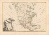 1762 Janvier Map of North America (Sea of the West, First Edition)