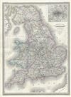 1860 Dufour Map of England and Wales