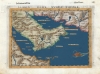 1574/ 1599 Ruscelli Edition of Gastaldi's Map of the Arabian Peninsula