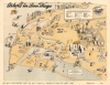 1943 Pranger 'Ashore in San Diego' Pictorial map of San Diego, California