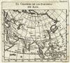 1754 Gabriel Ramirez Map of Asia