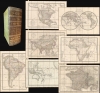 1827 Brue Dissected Atlas of the World