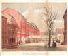 1864 Brown Chromolithograph View of the Brooklyn Academy of Music, Brooklyn