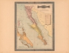 1897 Garcia Cubas and Vega Map of Baja California, Mexico
