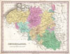 1827 Finley Map of Belgium and Luxembourg