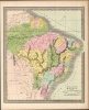 1849 Greenleaf Map of Brazil