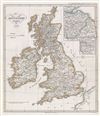 1854 Spruner Map of the British Isles in 1485