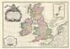 1771 Janvier Map of the British Isles ( England, Wales, Scotland, Ireland )
