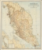 1922 F.M.S. Map of British Malaya (Malaysia)