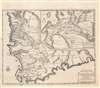1726 Valentijn Map of the Cape of Good Hope, South Africa