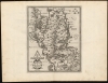 1595 Mercator Map of Udrone / Carlow County, Ireland