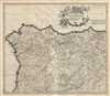 1721 De Wit Map of Northwest Spain: Old Castile, Leon, Galicia, Biscay, Navarre