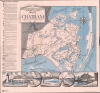 1956 Welt-Brooks Pictorial Map of Chatham, Massachusetts, Cape Cod