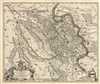 1721 De Wit Map of the County of Moers, Germany