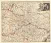 1721 De Wit Map of the County of Namur, Belgium