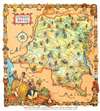 1951 Thiriar Pictorial Map of the Belgian Congo