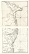 1789 Schraembl / Anville Map of the Coromandel Coast, India (2 sheets)