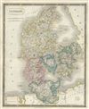 1835 Hall Map of Denmark