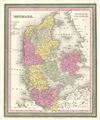 1854 Mitchell Map of Denmark