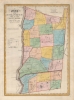 1840 Burr Map of Dutchess and Putnam Counties, Hudson Valley, New York