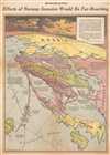1943 Owens and Minneapolis Morning Tribune Map of Scandanavia