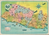 1950 Junta Nacional de Turismo Pictorial Map of El Salvador