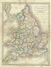 1822 Butler Map of England