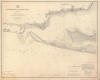 1882 U.S.C.G.S. Chart or Map of the Entrance to Pensacola Bay, Florida