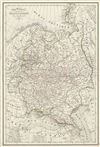 1850 Delamarche Map of European Russia