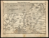 1581 Bünting Woodcut Map of the Peregrination of Israel