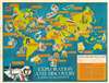 1966 Civic Education Service Pictorial Map of World Exploration