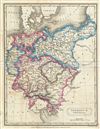 1822 Butler Map of Germany and Prussia