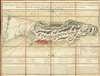 1762 Lattré map of the Fortifications on Gibraltar