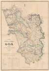1878 Assa Castel Branco Map of Goa, India