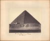 1861 Hammerschmidt Albumen Silver Print Photograph: Great Pyramid, Giza, Egypt