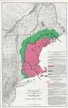 1934 U.S. Dept. of Agriculture Map of New England w/ Gypsy Moth Quarantine