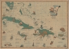 1954 Monan Pictorial Historical Map of the Caribbean