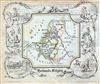 1846 Lowenberg Whimsical Map of Holland and Belgium