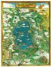1977 McGuinness Pictorial Map of Lake Tahoe