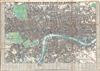 1846 Crutchley Pocket Map of London, England