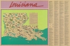 1987 Louisiana Dept. of Tourism Pictorial Map of Louisiana in French for French Tourists