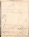 1846 Owen Nautical Chart East Madagascar w/Manuscript Whaling Notes