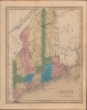 1846 Bradford Map of Maine, with Recent Territorial Changes