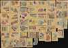 1940 Chocolates Orthi Trading Card Pictorial Map of Africa (incomplete set)