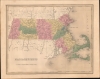 1838 Bradford Map of Massachusetts